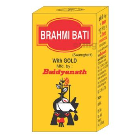 Baidyanath Brahmi Bati with Gold - Ayurvedic Stress Relief Tablets