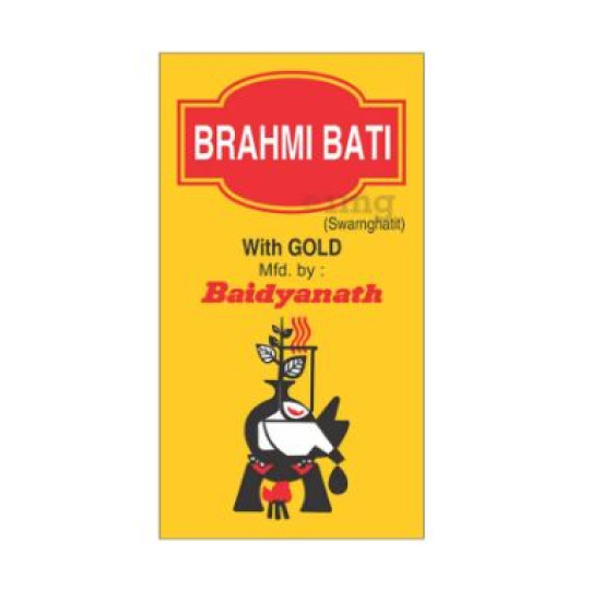 Baidyanath Brahmi Bati with Gold - Ayurvedic Stress Relief Tablets