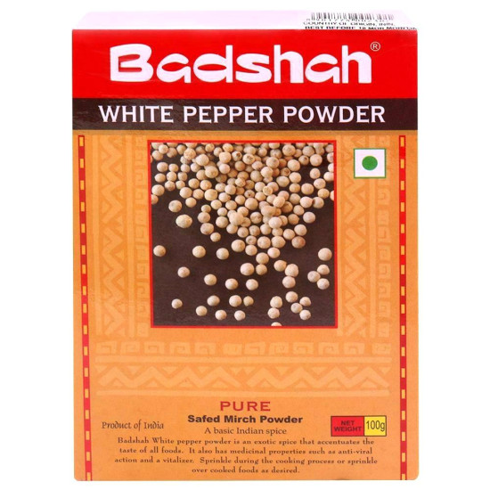 Badshah White Pepper Powder 100 G - Enhance Your Culinary Creations