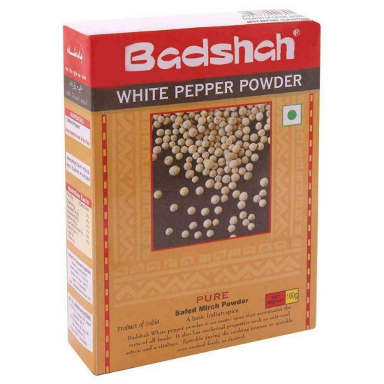 Badshah White Pepper Powder 100 G - Enhance Your Culinary Creations