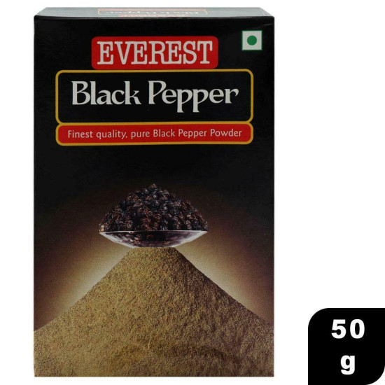 Everest Black Pepper Powder 50 G - Pure & Flavorful Spice