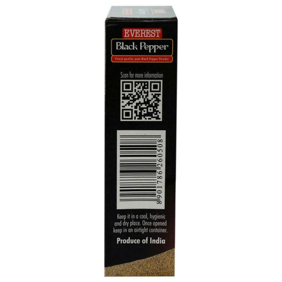 Everest Black Pepper Powder 50 G - Pure & Flavorful Spice