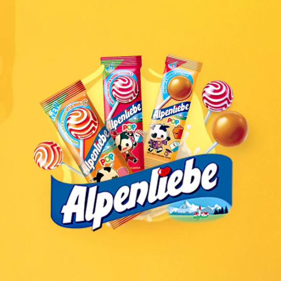 Alpenliebe Lollipops 8 Units - Sweet Delight with Vitamin C & Calcium