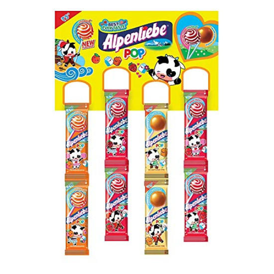 Alpenliebe Lollipops 8 Units - Sweet Delight with Vitamin C & Calcium