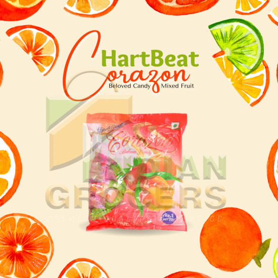 Corazon Beloved 40 Mixed Fruit Candies - Heart-Shaped Delight