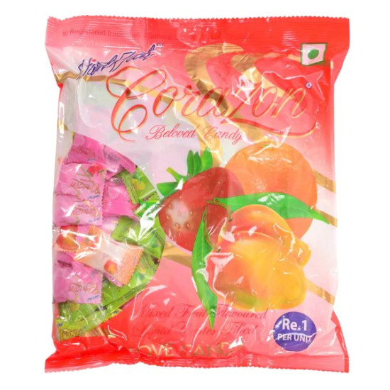 Corazon Beloved 40 Mixed Fruit Candies - Heart-Shaped Delight