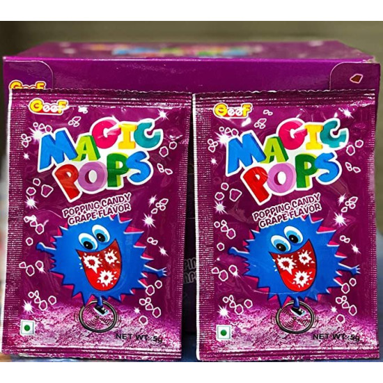 Geef Magic Pops - Grape Flavor | Pack Of 3 Sachets - Tingling Sensation