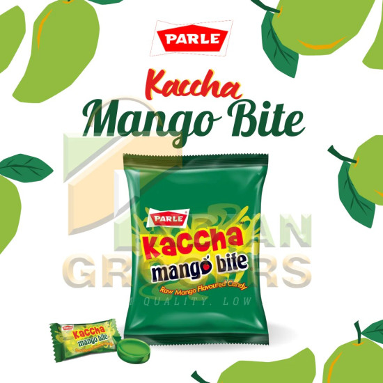 Parle Kaccha Mango Bite 25 Units - Sweet & Tangy Hard Candy