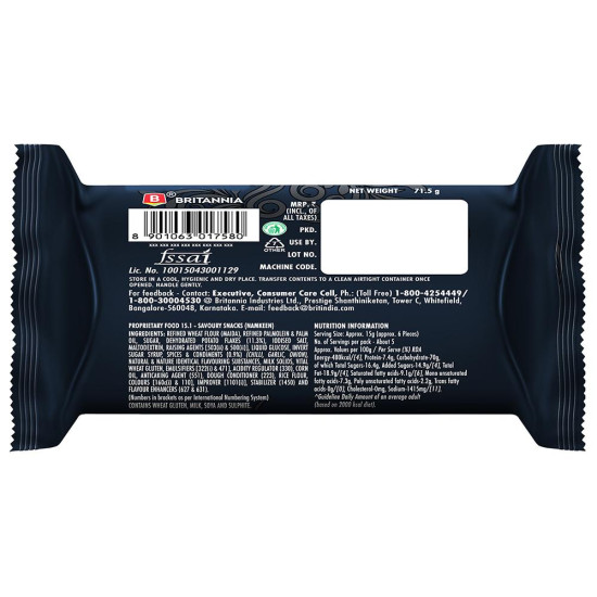Britannia 50-50 Potazos Chilli Americana Spicy Crisps - Spicy Snack Delight