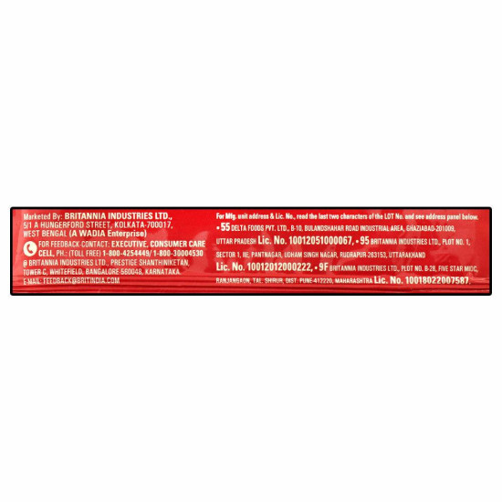 Britannia Gobbles 100% Veg Fruity Fun Cake 60 G - Delightful Snack