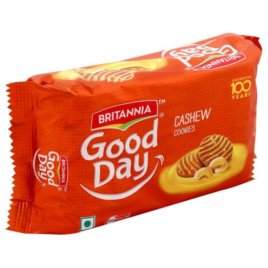 Britannia Good Day Cashew Cookies 200 G - Nutty Crunchy Delight