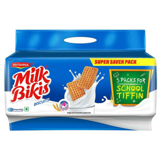 Britannia Milk Bikis Biscuits 500 G - Enriched with Milk and Nutrients