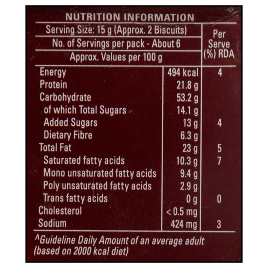 Britannia Nutri Choice Protein Milk Almond Biscuits 90 G - Delicious & Nutritious Snack