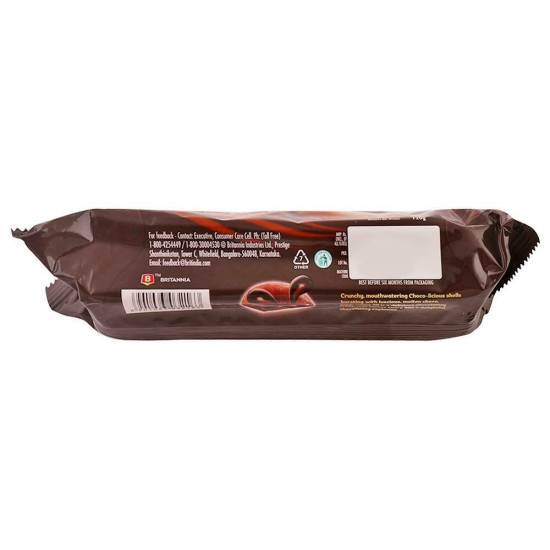 Britannia Treat Burst Choco Creme Fill Biscuits - Creamy Chocolate Delight