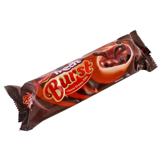 Britannia Treat Burst Choco Creme Fill Biscuits - Creamy Chocolate Delight