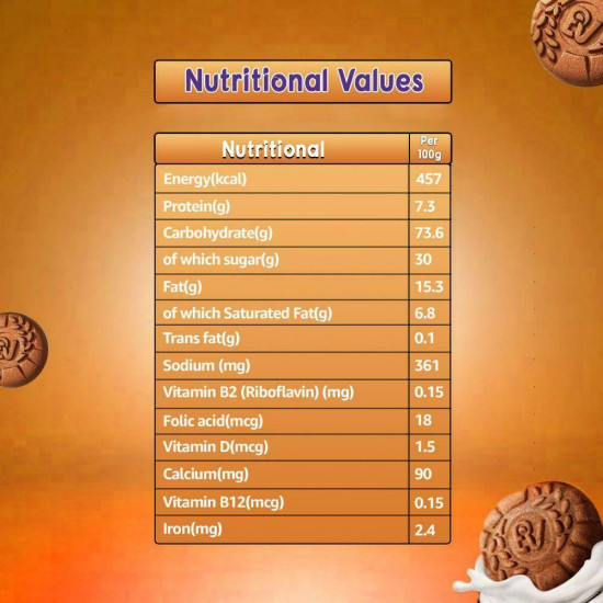 Cadbury Bournvita Biscuits Tiffin Pack 250 G (Pack Of 9) - Health & Taste Combo