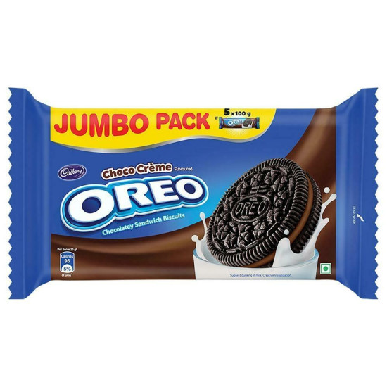 Cadbury Oreo Choco Creme Biscuits Jumbo Pack - Creamy Delight