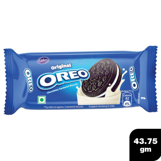 Cadbury Oreo Original Vanilla Cream Biscuits - Crunchy & Creamy Delight