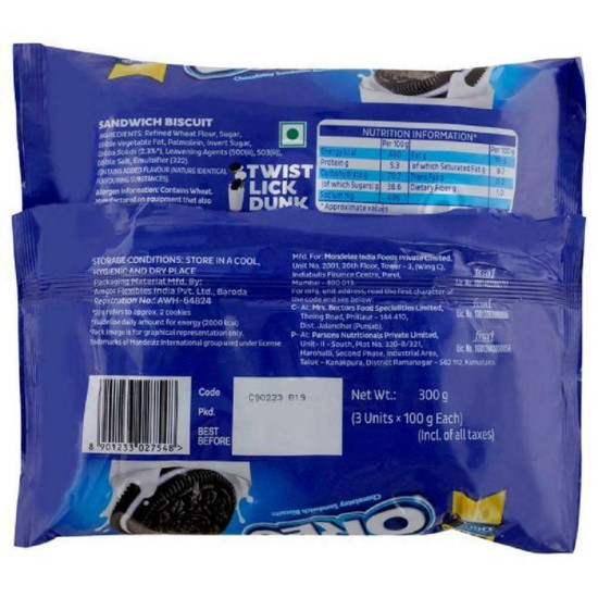 Cadbury Oreo Original Vanilla Creme Biscuits - Rich Chocolate Delight