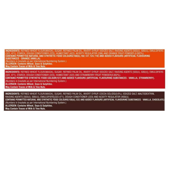 Dukes Creme 4 Fun Cream Biscuits Combo Pack - Three Delicious Flavours