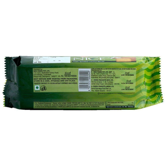 Dukes Nice Sugar Sprinkled Coconut Biscuits 150 G - Crunchy Delight