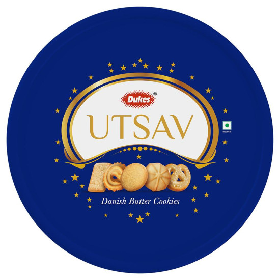Dukes Utsav Danish Butter Cookies 400 G - Crunchy & Delicate Treat