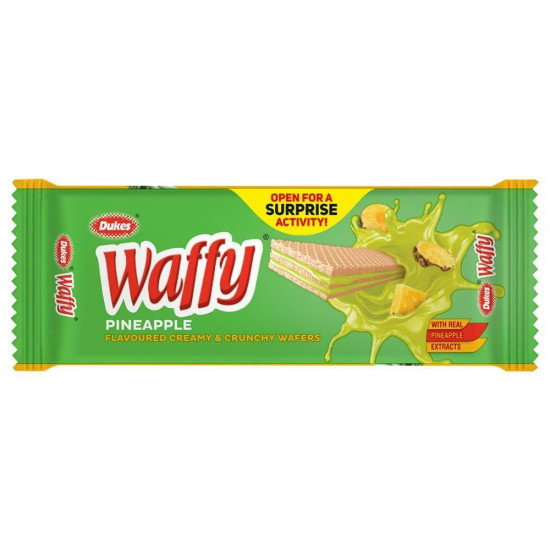 Dukes Waffy Pineapple Wafers 60 G - Crispy & Delicious Snack