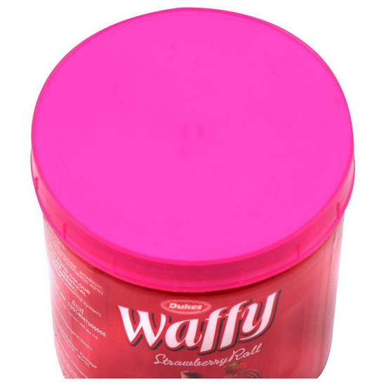 Dukes Waffy Strawberry Wafer Rolls 250 G - Creamy Delicacy