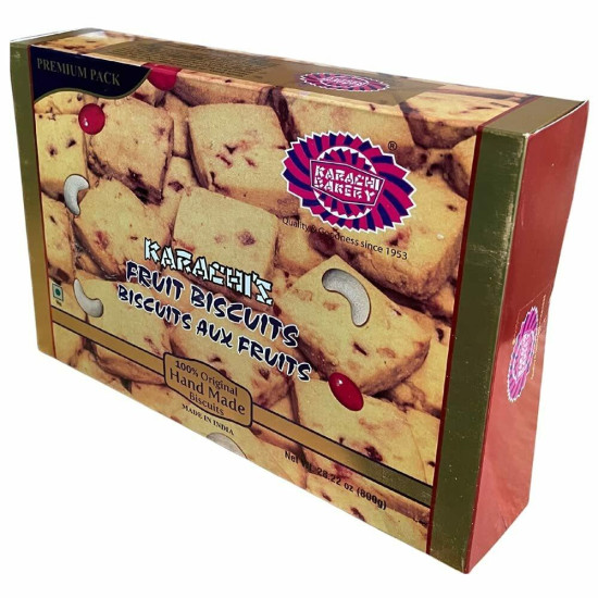 Karachi Bakery Fruit Biscuit Family Pack, 800G - Authentic Hyderabad Delight