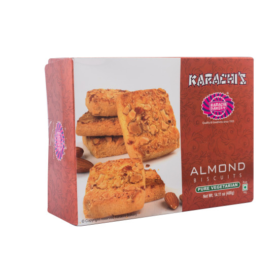 Karachi Bakery Premium Almond Cookies - Delightful Crunch with Almonds