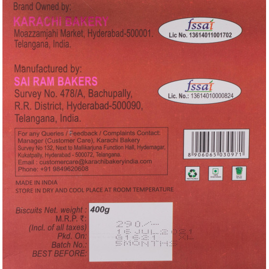 Karachi Bakery Premium Almond Cookies - Delightful Crunch with Almonds