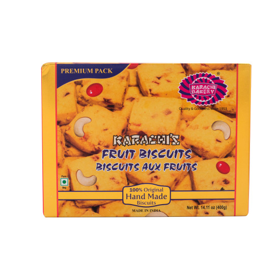 Karachi Bakery Premium Fruit Biscuit - 400 Grams (Pack Of 2)