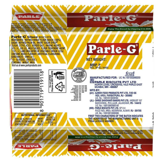 Parle-G Original Glucose Biscuits 45 G - Classic Taste