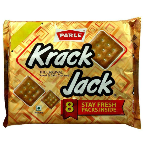 Parle Krack Jack Biscuits 400 G - Crispy & Tasty Snack