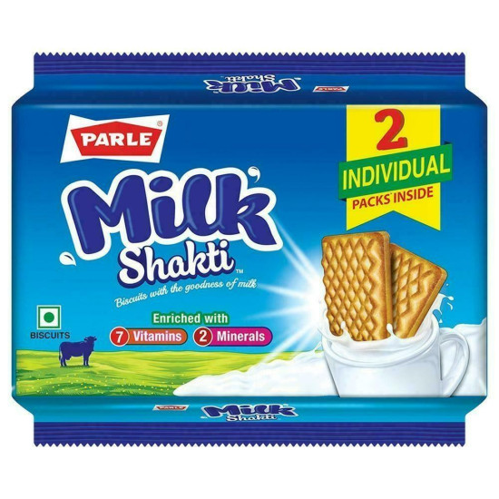 Parle Milk Shakti Biscuits 350 G - Crunchy Delight