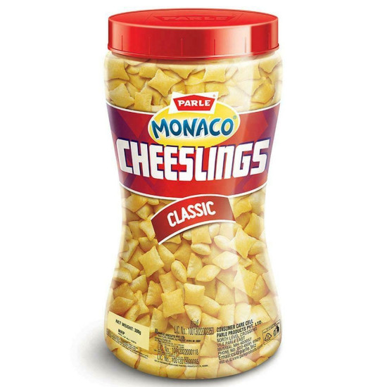 Parle Monaco Classic Cheeslings 300 G - Scrumptious Biscuits