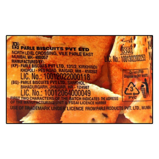 Parle Monaco Jeffs Zeera Biscuits 200 G - Light & Crunchy Snack