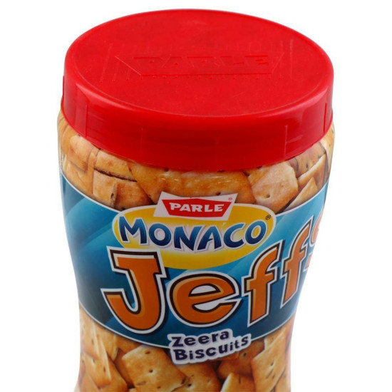 Parle Monaco Jeffs Zeera Biscuits 200 G - Light & Crunchy Snack