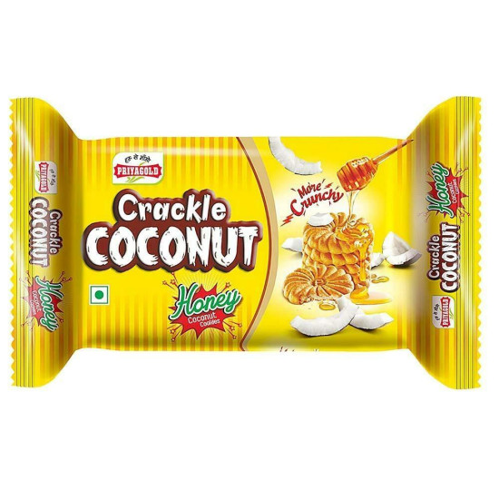 Priyagold Crackle Honey Coconut Cookies - Sweet & Crunchy Delight