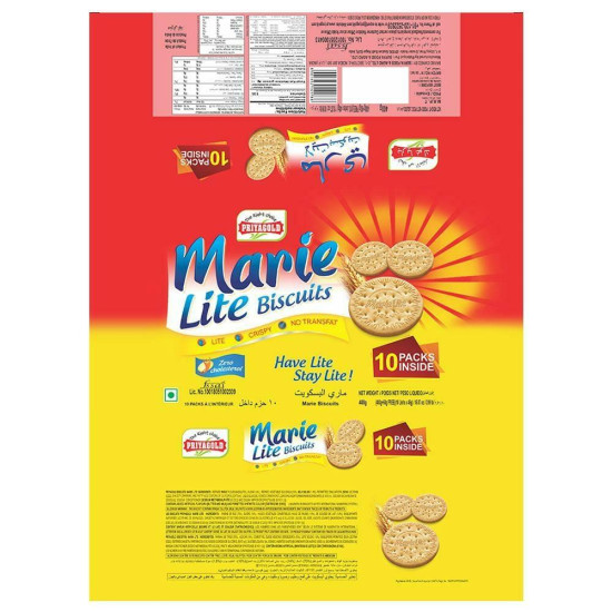 Priyagold Marie Lite Biscuits 400 G - Light & Tasty Snack