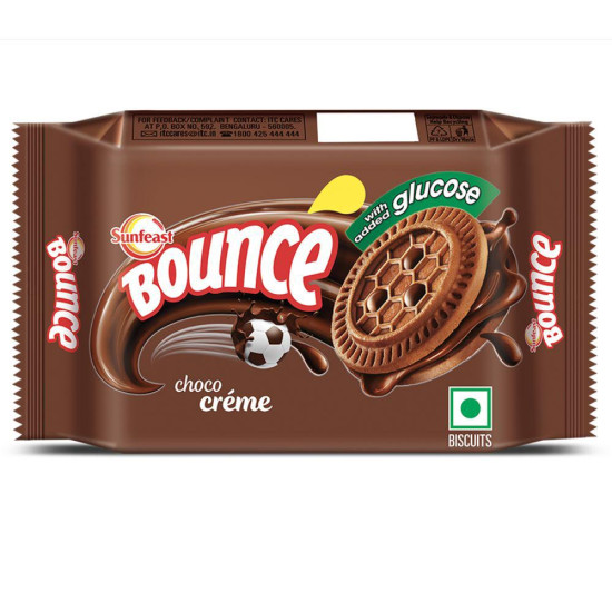 Sunfeast Bounce Choco Creme Twist Biscuits - Delicious Choco Treat