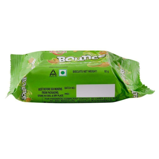 Sunfeast Bounce Elaichi Delight Cream Biscuits - Crunchy & Delicious