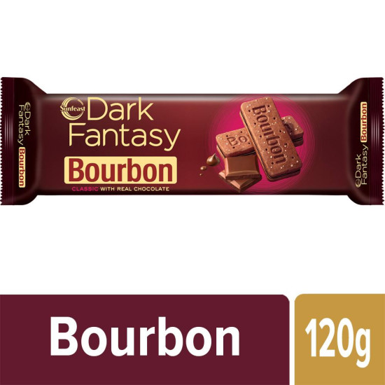 Sunfeast Dark Fantasy Bourbon Biscuits - Rich Chocolate Delight