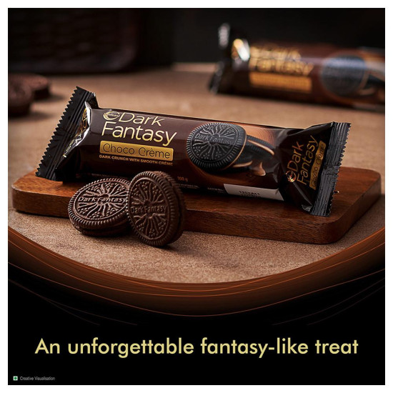 Sunfeast Dark Fantasy Choco Creme Biscuits 100 G - Heavenly Chocolate Delight