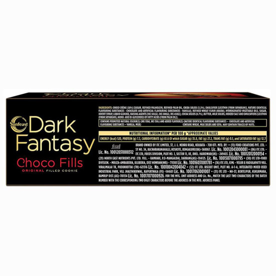 Sunfeast Dark Fantasy Choco Fills Cookies 75 G - Blissful Chocolate Delight