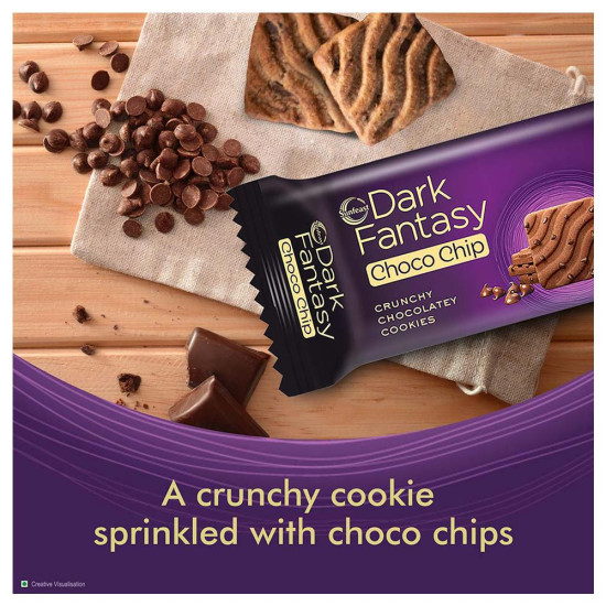 Sunfeast Dark Fantasy Choco Chip Cookies Combo Pack 357.5 G - Scrumptious Cookies with Crunchy Chocolate Chips