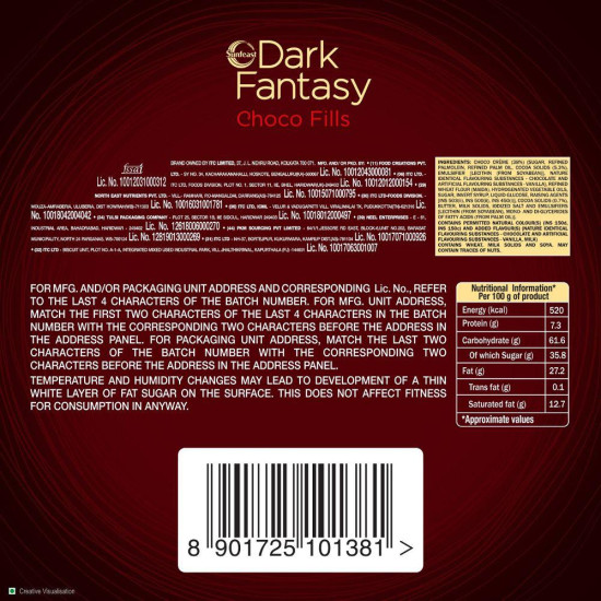 Sunfeast Dark Fantasy Original Choco Filled Biscuits - Rich Choco Delight