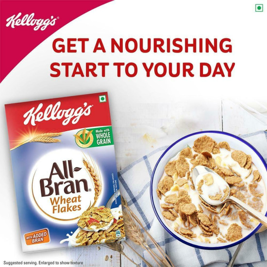 Kellogg's All-Bran Wheat Flakes 425 G - High Fibre Breakfast Cereal