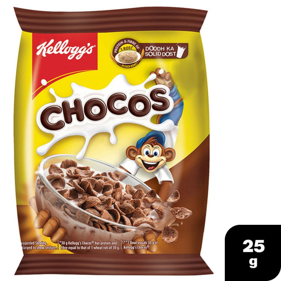 Kellogg's Chocos 25 G - Nutritious Chocolaty Cereal