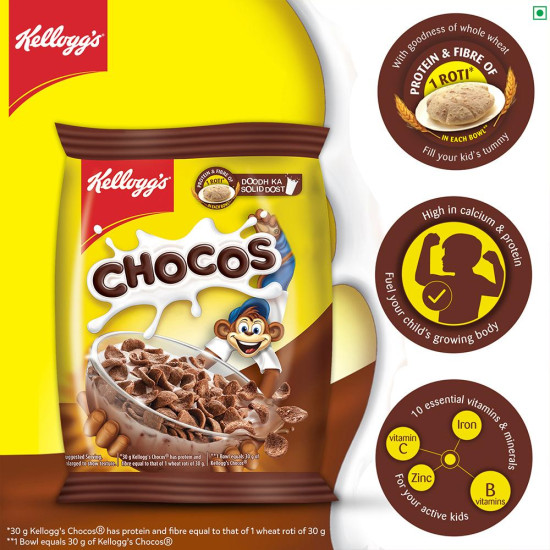Kellogg's Chocos 25 G - Nutritious Chocolaty Cereal